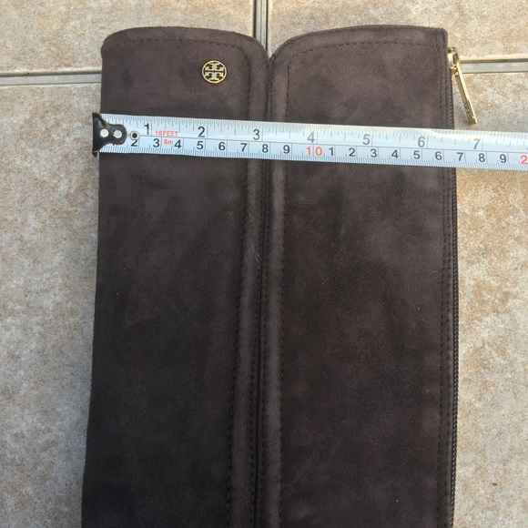 Tory Burch Irene brown tall suede boots 6 - Picture 7 of 12